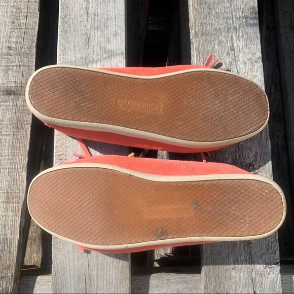 Minnetonka Newport Melon suede leather moccasins size 8.5 - Picture 7 of 7